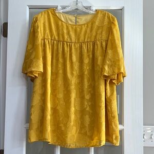 Floral Appliqué Dressy Women's Blouse